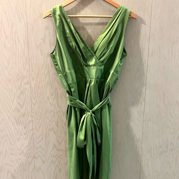 Suzi Chin For Maggy classic Elegant Boutique V-Neck Sleeveless Dress Size 8 - Picture 4 of 10